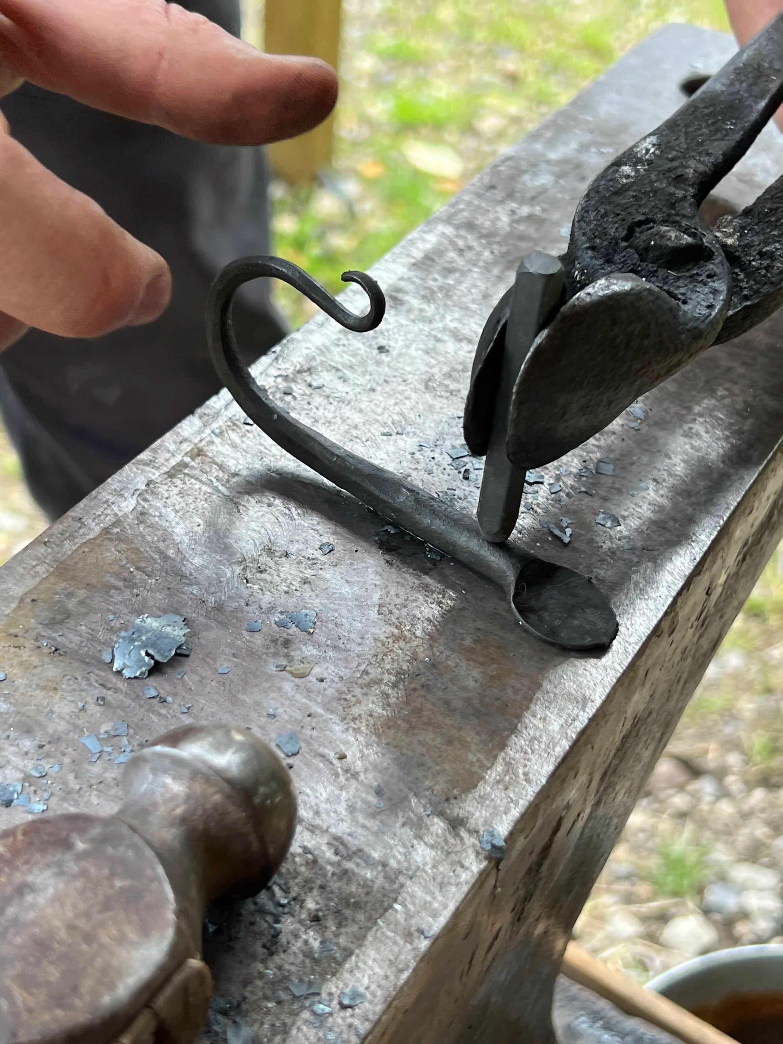 Fundamentals Of Blacksmithing Class Stamping Initials 